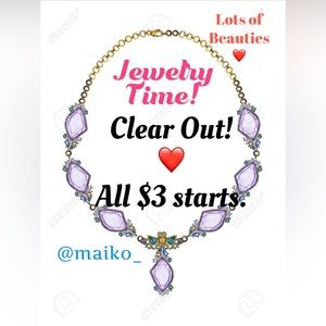 Live listing $3 Jewelry starts (2 purchase minimum please ❤️).
